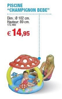 Marque Inconnue Piscine Champignon Bebe En Promotion Chez Hubo