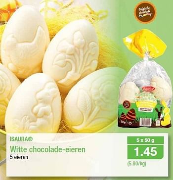 bereiden Reiziger zwaard Isaura Witte chocolade-eieren - Promotie bij Aldi