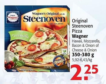 Promoties Original steenoven pizza wagner - Original Wagner - Geldig van 09/04/2014 tot 22/04/2014 bij Alvo