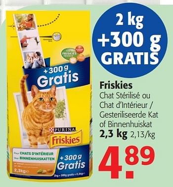 Promotion Alvo Friskies Chat Sterilise Ou Chat D Interieur Purina Animaux Accessoires Valide Jusqua 4 Promobutler