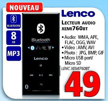 Promotions Lenco lecteur audio xemi760bt - Lenco - Valide de 24/04/2014 à 05/05/2014 chez Kitchenmarket