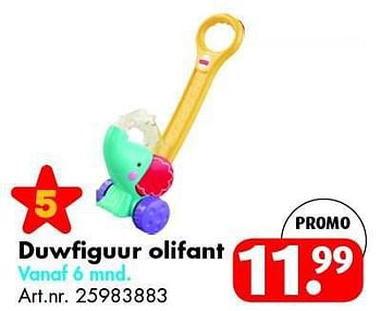 Promoties Duwfiguur olifant - Fisher-Price - Geldig van 26/04/2014 tot 11/05/2014 bij Bart Smit