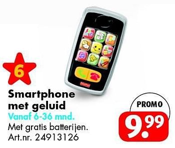 Promoties Smartphone met geluid - Fisher-Price - Geldig van 26/04/2014 tot 11/05/2014 bij Bart Smit