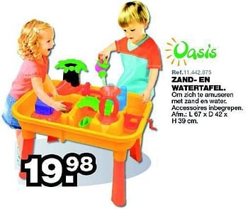 Oasis Oasis zand en watertafel Promotie bij Maxi Toys
