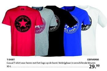 Promoties T-shirt - Converse All Star - Geldig van 29/04/2014 tot 30/05/2014 bij Primo