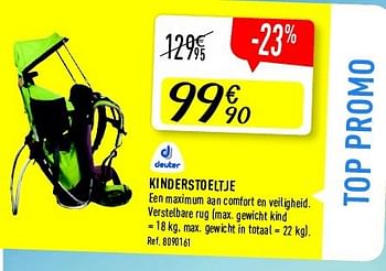 Promoties Kinderstoeltje - Deuter - Geldig van 30/04/2014 tot 24/05/2014 bij Decathlon