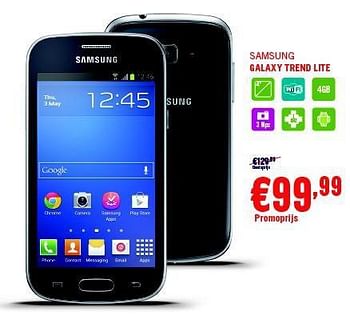 Promoties Samsung galaxy trend lite - Samsung - Geldig van 01/05/2014 tot 31/05/2014 bij The Phone House