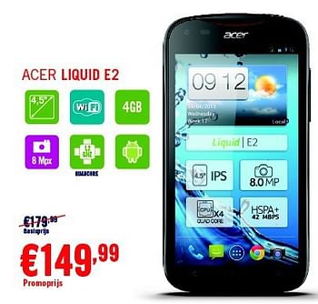 Promoties Acer lizuid e2 - Acer - Geldig van 01/05/2014 tot 31/05/2014 bij The Phone House