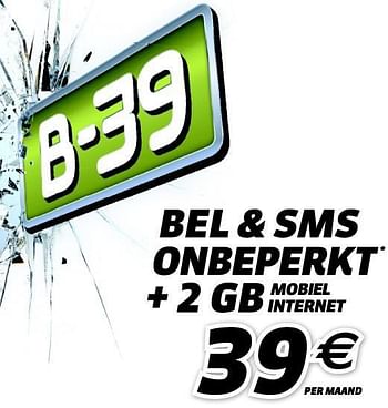 Promoties Bel + sms onbeperkt+2 gb mobiel internet - Base - Geldig van 01/05/2014 tot 31/05/2014 bij The Phone House