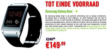 Promoties Samsung galaxy gear - Samsung - Geldig van 01/05/2014 tot 31/05/2014 bij The Phone House