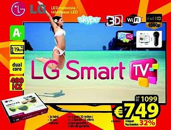 Promoties Lg led-televisie - téléviseur led 47la6918 - LG - Geldig van 01/05/2014 tot 31/05/2014 bij ElectroStock