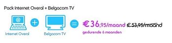 Promoties Pack internet overal + belgacom tv - Belgacom - Geldig van 01/05/2014 tot 31/05/2014 bij Belgacom