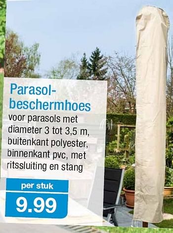 Respectievelijk Landelijk kaping Huismerk - Aldi Parasol beschermhoes - Promotie bij Aldi