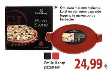 Verwisselbaar slang Koninklijke familie Emile Henry Emile henry pizzasteen - Promotie bij Colruyt