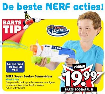 Promoties Nerf super soaker scatterblast - Nerf - Geldig van 07/05/2014 tot 22/06/2014 bij Bart Smit
