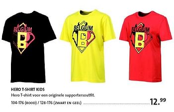 Promoties Hero t-shirt kids - Huismerk - Primo - Geldig van 15/05/2014 tot 15/06/2014 bij Primo