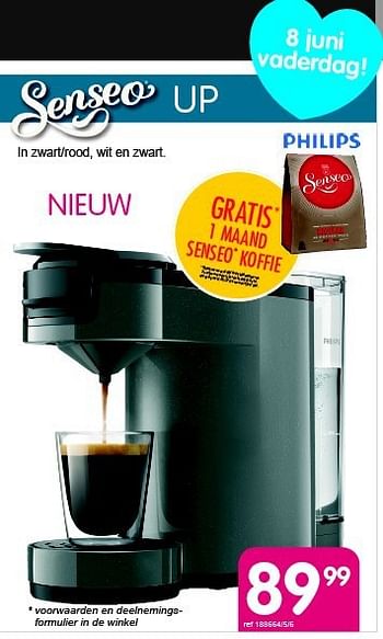 Promoties Philips senseo up - Philips - Geldig van 26/05/2014 tot 22/06/2014 bij Freetime