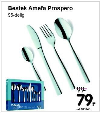 Promoties Bestek amefa prospero - Amefa - Geldig van 26/05/2014 tot 22/06/2014 bij Freetime