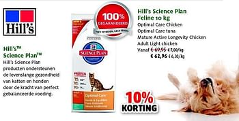 Promoties Hill`s science plan feline - Hill's - Geldig van 27/05/2014 tot 08/06/2014 bij Aveve