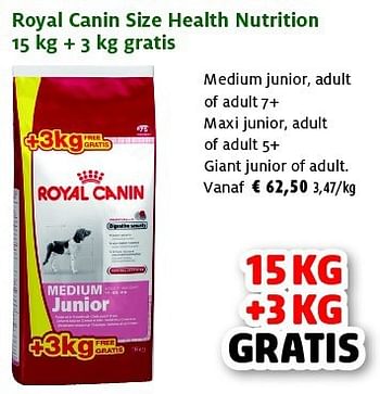 Promoties Royal canin size health nutrition - Royal Canin - Geldig van 27/05/2014 tot 08/06/2014 bij Aveve