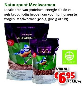 Promoties Natuurpunt meelwormen - Natuurpunt - Geldig van 27/05/2014 tot 08/06/2014 bij Aveve