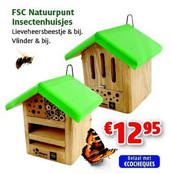 Promoties Fsc natuurpunt insectenhuisjes - Natuurpunt - Geldig van 27/05/2014 tot 08/06/2014 bij Aveve