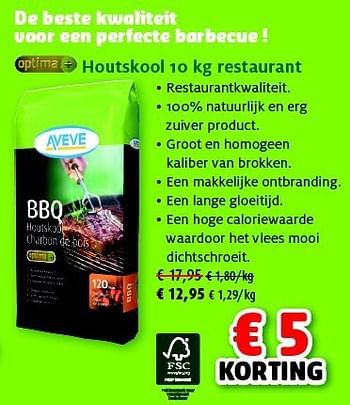 Promoties Houtskool restaurant - Huismerk - Aveve - Geldig van 27/05/2014 tot 08/06/2014 bij Aveve