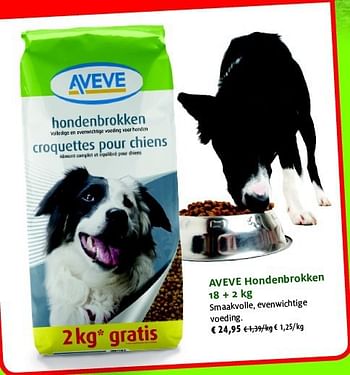 Promoties Aveve hondenbrokken - Huismerk - Aveve - Geldig van 27/05/2014 tot 08/06/2014 bij Aveve