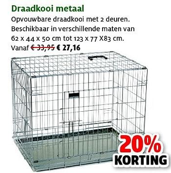 Promoties Draadkooi metaal - Huismerk - Aveve - Geldig van 27/05/2014 tot 08/06/2014 bij Aveve