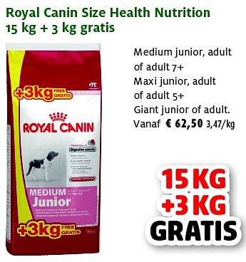 Promoties Royal canin size health nutrition - Royal Canin - Geldig van 27/05/2014 tot 08/06/2014 bij Aveve