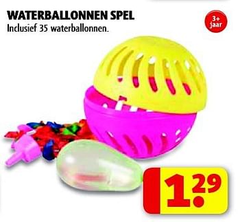 Soeverein pariteit kwartaal Huismerk - Kruidvat Waterballonnen spel - Promotie bij Kruidvat