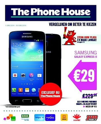 Promoties Samsung galaxy express ii - Samsung - Geldig van 01/06/2014 tot 30/06/2014 bij The Phone House
