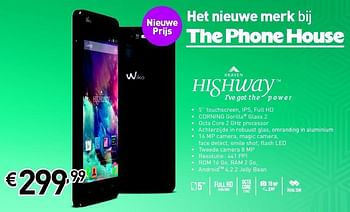 Promoties Wiko heaven hishway i`ve got the power - Wiko - Geldig van 01/06/2014 tot 30/06/2014 bij The Phone House