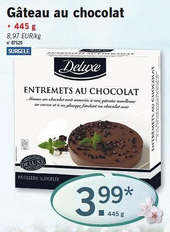 Deluxe Gateau Au Chocolat Promotie Bij Lidl