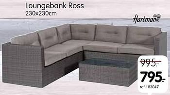 Promoties Loungebank ross - Huismerk - Free Time - Geldig van 02/06/2014 tot 29/06/2014 bij Freetime