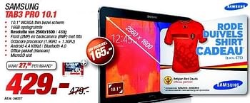 Promoties Samsung tab3 pro - Samsung - Geldig van 02/06/2014 tot 30/06/2014 bij Auva