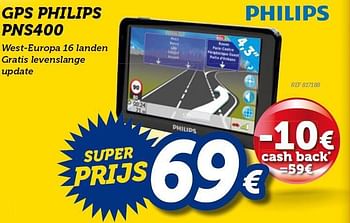 Promoties Gps philips pns400 - Philips - Geldig van 16/06/2014 tot 15/07/2014 bij Auto 5