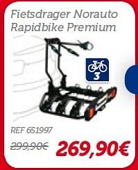 Promoties Fietsdrager norauto rapidbike premium - Norauto - Geldig van 16/06/2014 tot 15/07/2014 bij Auto 5