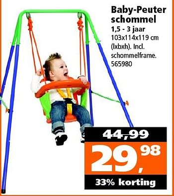 Ezel Gebakjes software Huismerk - Intertoys Baby-peuter schommel - Promotie bij Intertoys