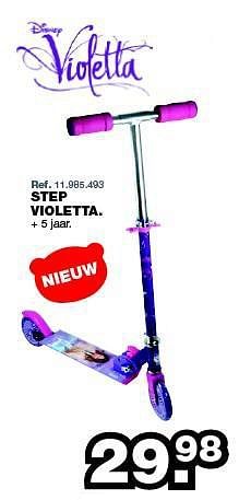 Promoties Step violetta - Disney - Geldig van 23/06/2014 tot 27/07/2014 bij Maxi Toys