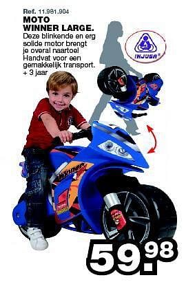 Promoties Moto winner large - Injusa - Geldig van 23/06/2014 tot 27/07/2014 bij Maxi Toys