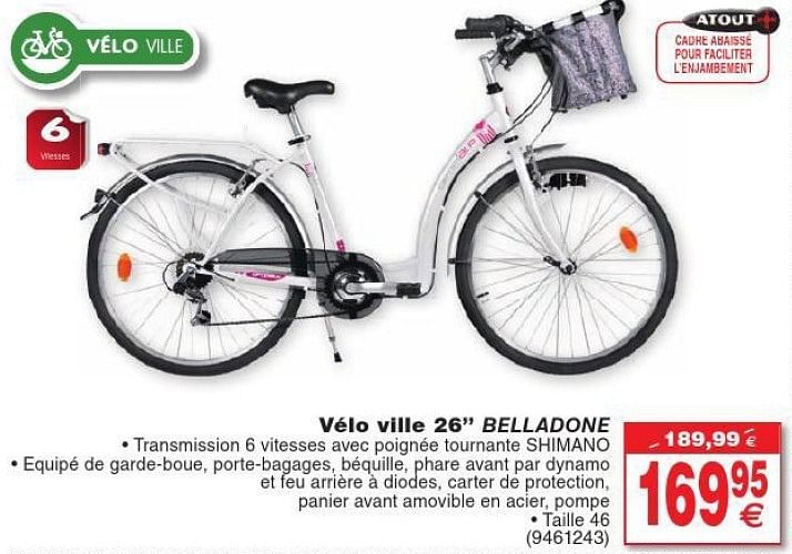 Cora discount velo femme