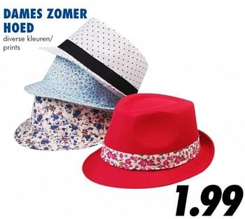 Promoties Dames zomer hoed - Huismerk - Action - Geldig van 25/06/2014 tot 21/09/2014 bij Action