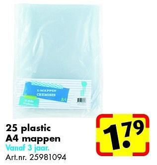 Promoties 25 plastic a4 mappen - Huismerk - Bart Smit - Geldig van 26/06/2014 tot 15/09/2014 bij Bart Smit