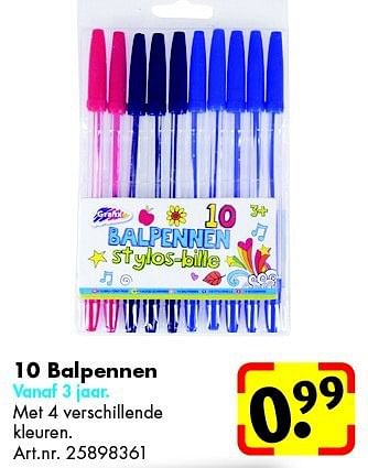 Promoties 10 balpennen - Huismerk - Bart Smit - Geldig van 26/06/2014 tot 15/09/2014 bij Bart Smit