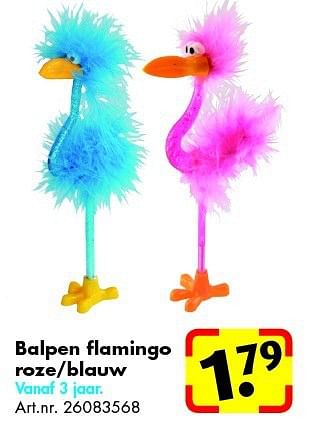 Promoties Balpen flamingo roze-blauw - Huismerk - Bart Smit - Geldig van 26/06/2014 tot 15/09/2014 bij Bart Smit