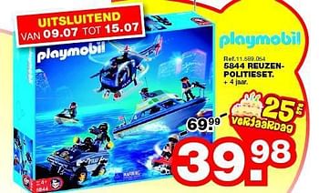 Promoties Reuzenpolitieset - Playmobil - Geldig van 02/07/2014 tot 08/07/2014 bij Maxi Toys