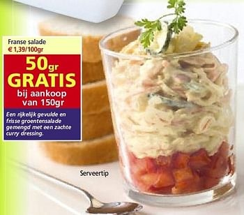 Promoties Franse salade - Huismerk - Vleesmeesters - Geldig van 16/07/2014 tot 22/07/2014 bij Vleesmeesters