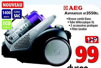 Promotions Aeg aspirateur at3550el - AEG - Valide de 24/07/2014 à 06/08/2014 chez Kitchenmarket