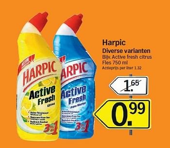 Promotions Harpic active fresh citrus - Harpic - Valide de 28/07/2014 à 03/08/2014 chez Albert Heijn